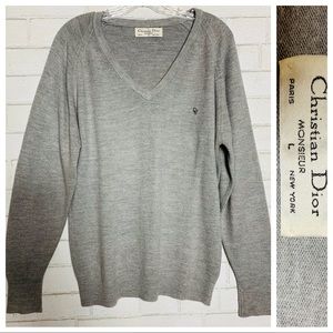 Christian Dior V Neck Sweater L